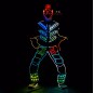 DMX 512 controlled led tron costume with led mask-led shoes cover-led gloves
